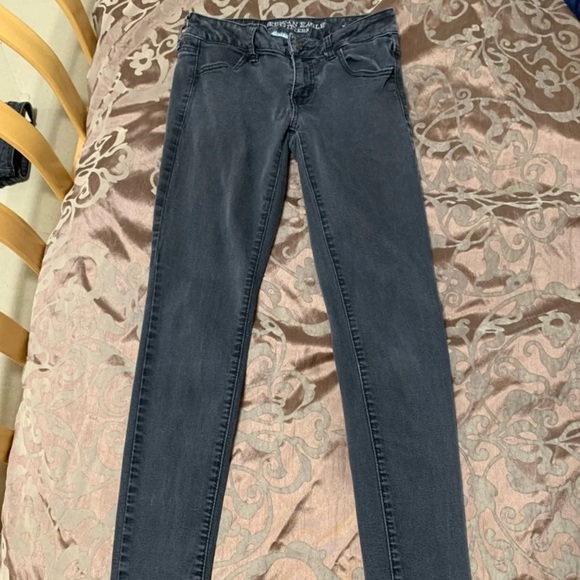 American Eagle Black Skinny Jeans Size 2 - Picture 2 of 5